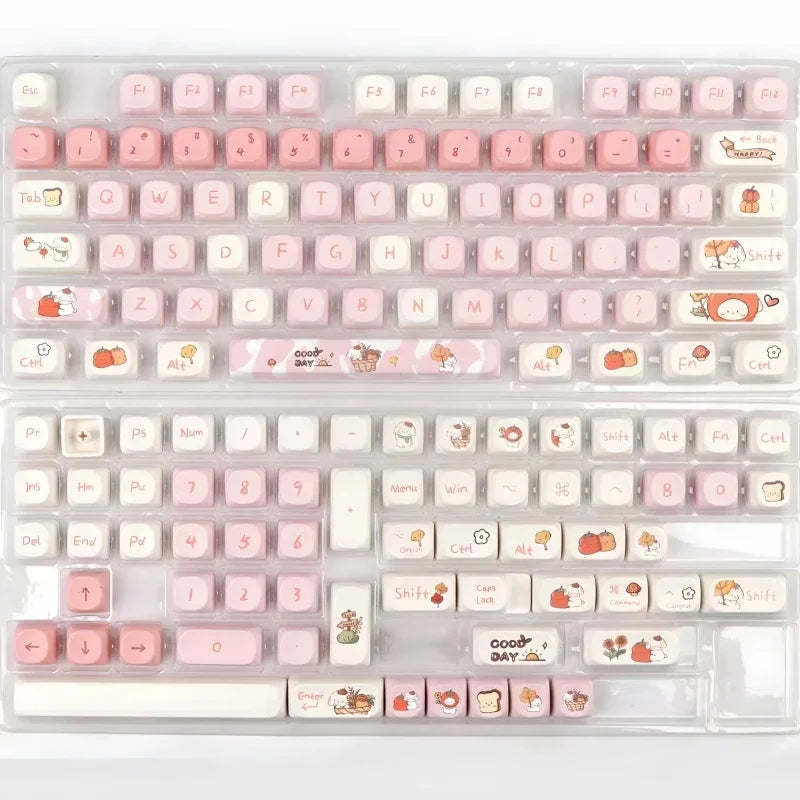 MOA Profile Cute Fall Puppy Gradient Keycap Set – Mechanical Keyboard