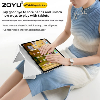 ZOYU Magnetic iPad Case with Height Bracket – iPad Pro 11/12.9, Air 4/5, Mini 6/7