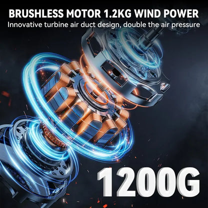 YOFIDRA 28000RPM Cordless Electric Air Blower – 576 km/h Leaf Blower for Makita 18V