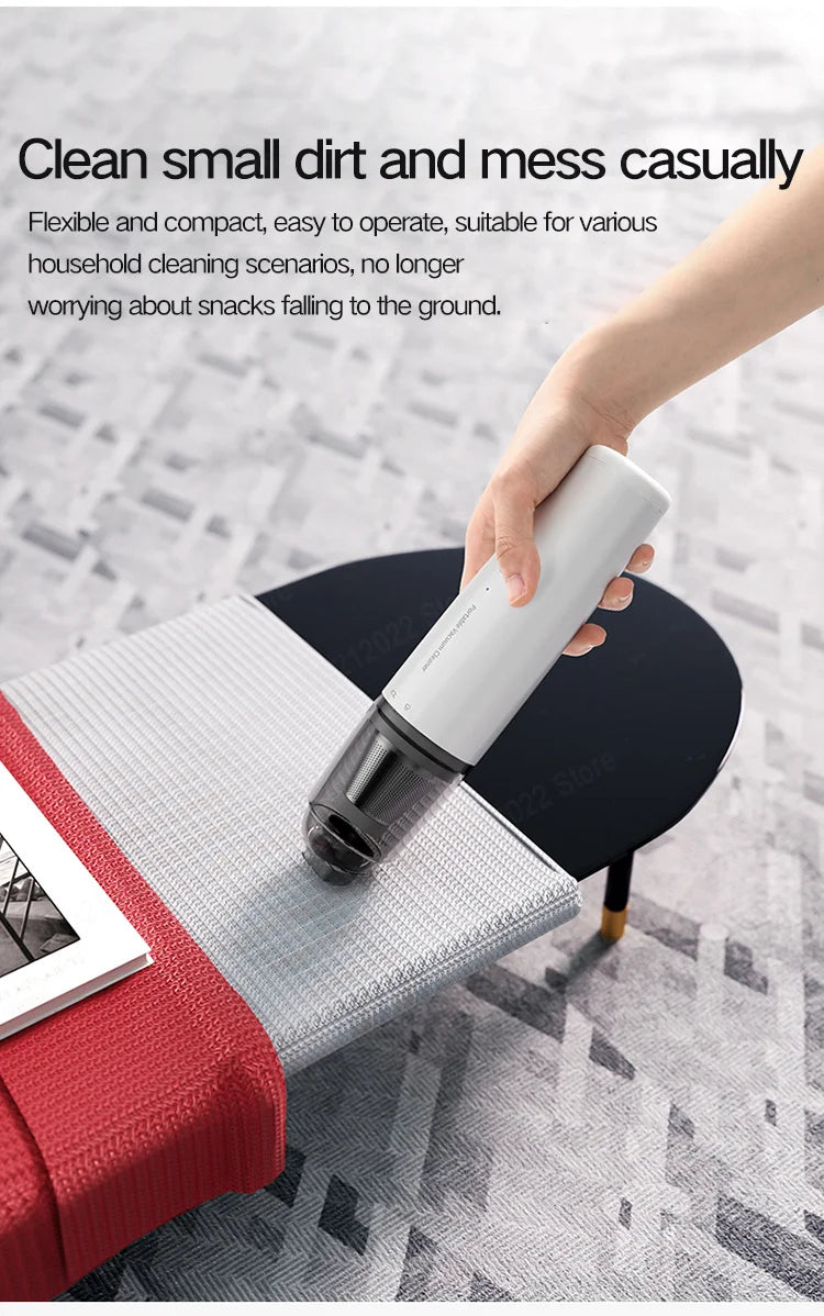Handheld Wireless Car & Home Vacuum Cleaner – Mini Portable High Power Dust Remover