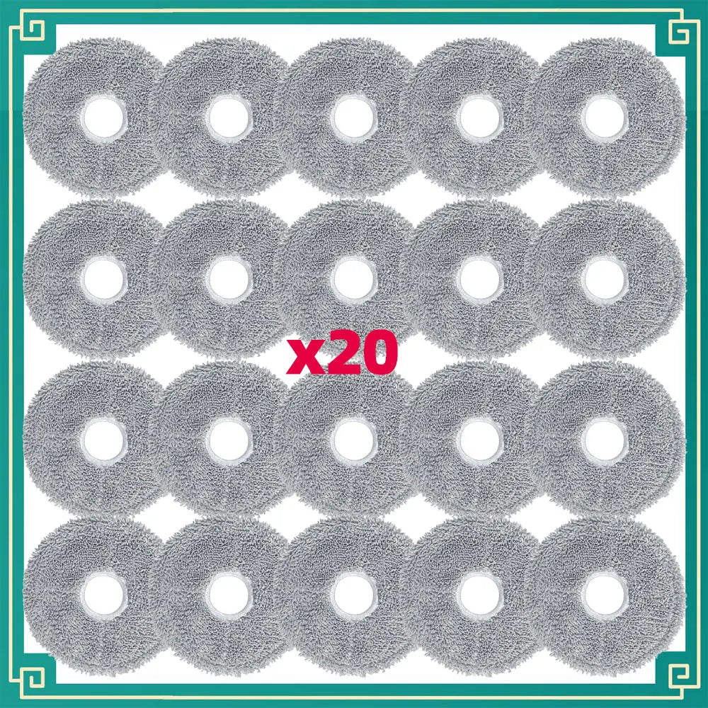 JONR P20 PRO / T5 Pro Robot Vacuum Replacement Parts | Main Brush, Side Brush, HEPA Filter, Mop Cloth