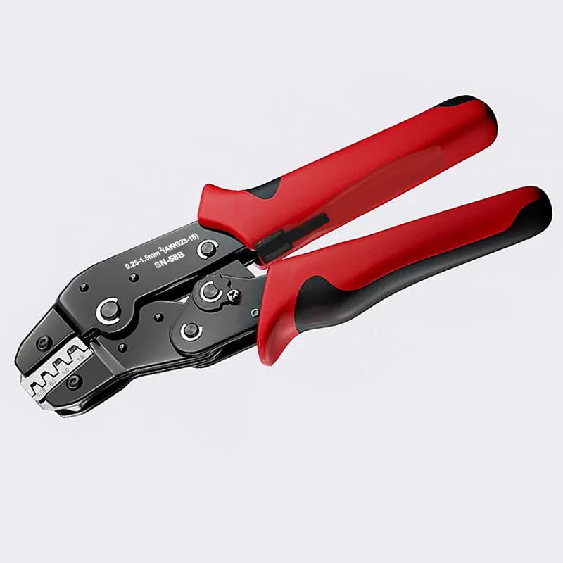 Ratcheting Crimping Tool Set SN-58B – For Dupont, JST, MOLEX & Open Barrel Terminals