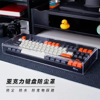Keyboard Dust Proof Cover New Acrylic Capacitive For Mechanical Gaming Keyboard 104 Keys Mouse Protection Transparent Cover