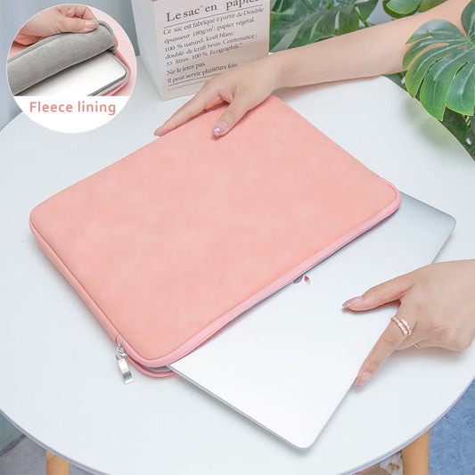 EGYAL Laptop Sleeve Bag – PU Zipper, 13–16", MacBook Air/Pro, Dell, Xiaomi, Huawei, 3 Colors