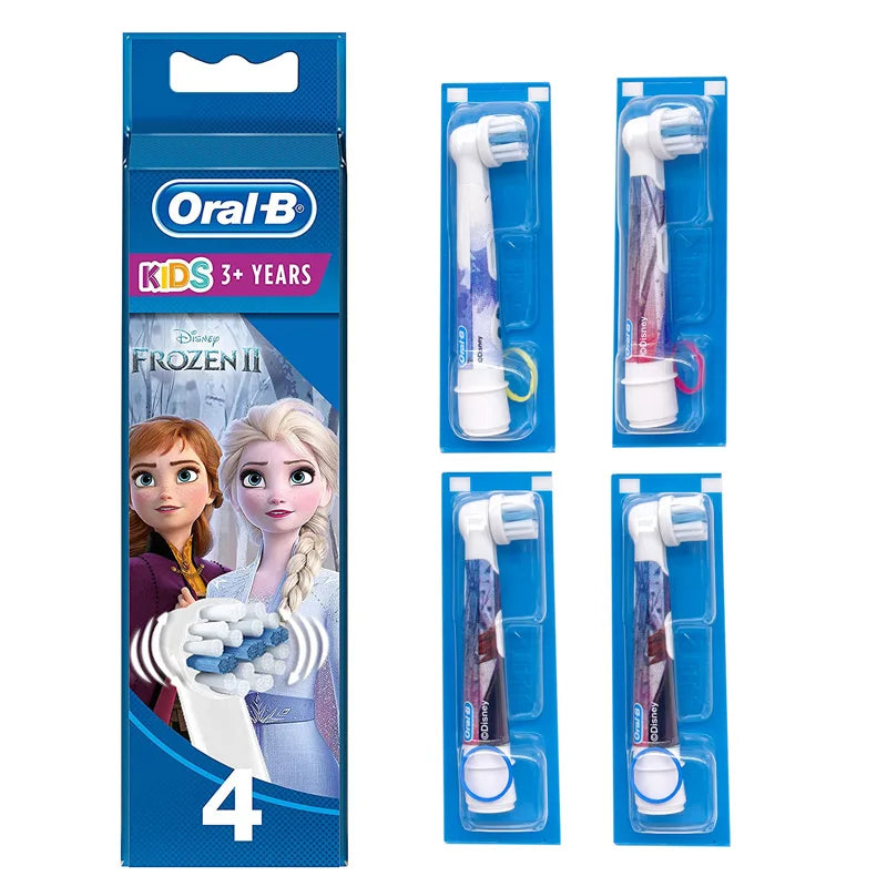 Oral-B Compatible Children's Electric Toothbrush Replacement Heads – 4pcs Set | DB4510K D10 D12K D100K Series