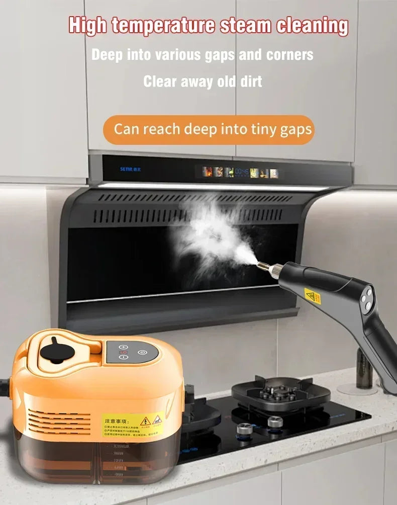 Portable Handheld Steam Cleaner 220V – High Pressure Multifunctional for AC, Kitchen Hood & Car