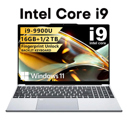 2026 Gaming Laptop 15.6" — Intel i9-10980HK / 9900U, 16GB RAM, Up to 2TB SSD, Fingerprint, Windows 11