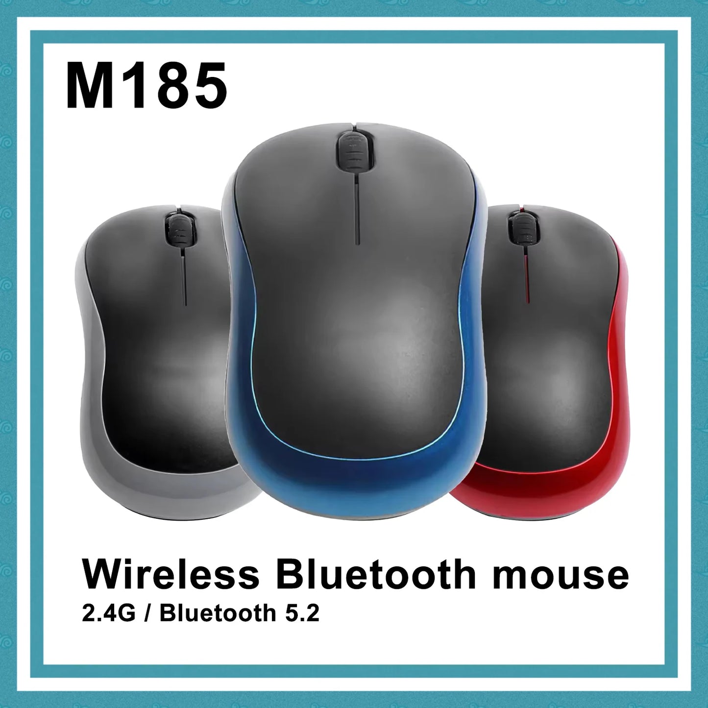 OBAME M185 Mini Wireless Mouse – 1000 DPI, 2.4GHz, Ergonomic, USB Receiver for PC & Laptop