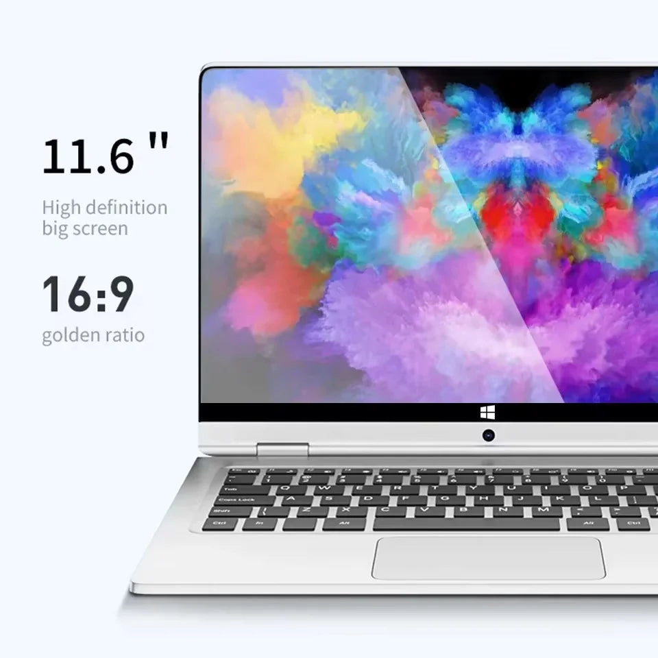 11.6" 2-in-1 Touch Laptop Tablet – Intel Core i7-8500Y, 8GB RAM, up to 2TB SSD, 360° Flip, Windows 11