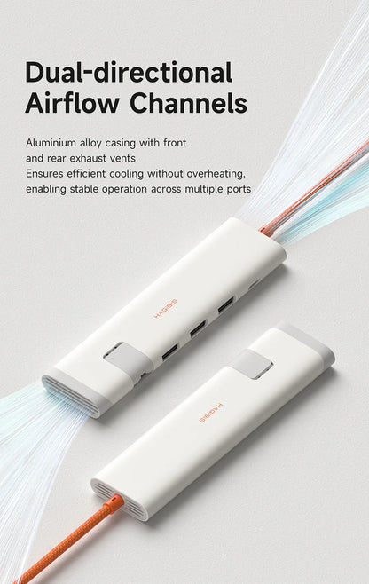 Hagibis USB-C Hub Multiport | 4K HDMI | RJ45 Ethernet | Heat Dissipation | MacBook & Laptops