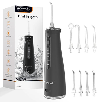 Cordless Water Flosser | 4 Jet Tips | 4 Modes | 260ml | IPX7 Waterproof