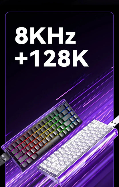 AULA HERO 68HE Magnetic Switch Keyboard – Rapid Trigger, 8K Polling, Hot-Swap, RGB, 68% Layout