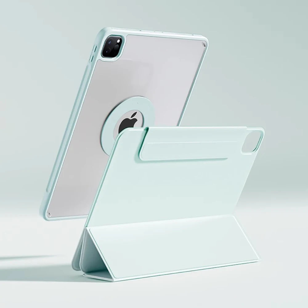 SZEGYCHX 720° Rotating iPad Case | PU Leather | Magnetic | Fits Pro, Air, Mini, iPad 7–11th Gen