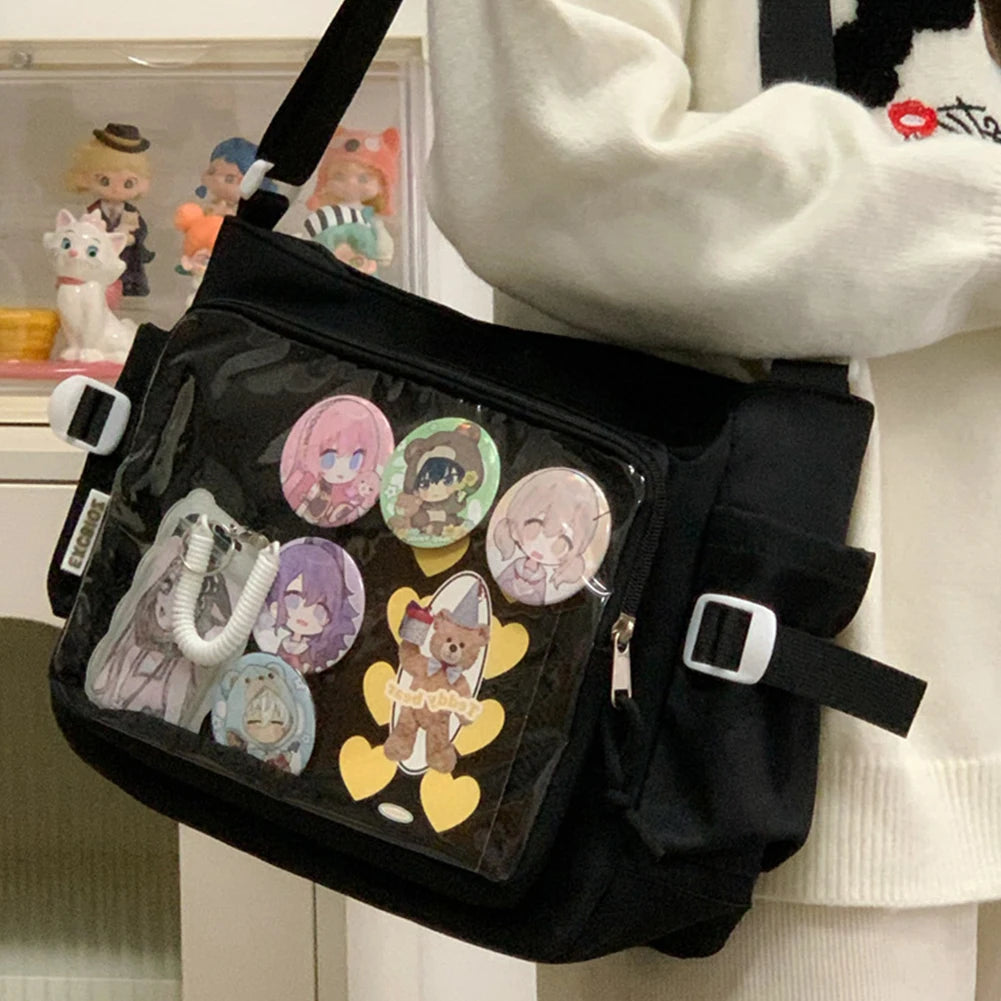 Japanese Ita Bag with Clear Window – Anime Shoulder Bag