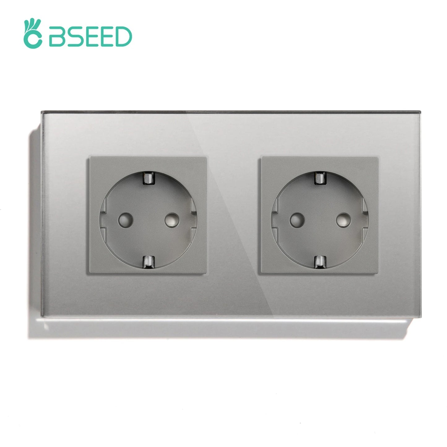 BSEED EU Wall Socket with USB-C Charging Port – Glass Panel 16A