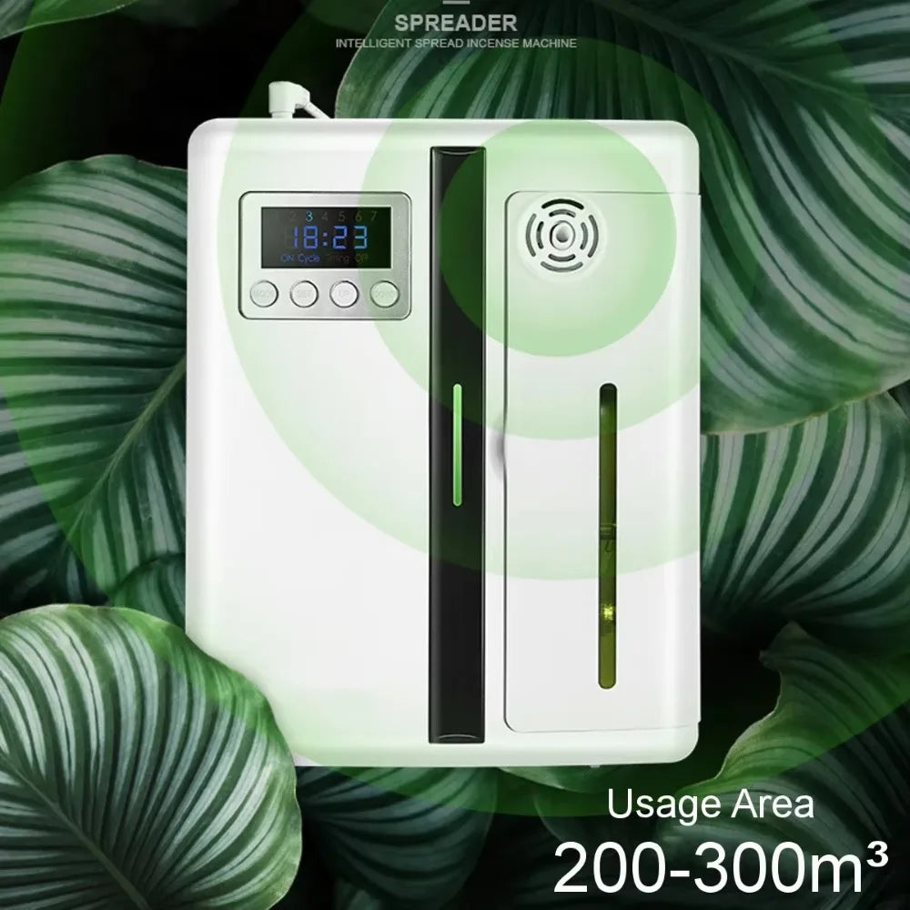 Bluetooth Smart Aroma Diffuser — 300m³ Coverage, Hotel & Home Air Freshener, Electric Fragrance Distributor