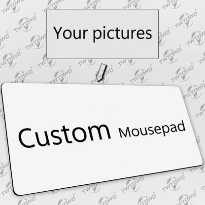TWTOWO Custom Playmat & Mouse Pad – Non-Slip Natural Rubber, 600x300 to 1000x500mm, DIY Design
