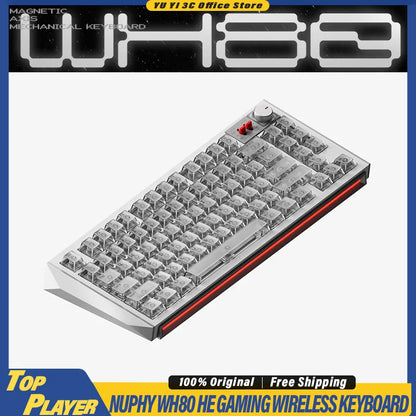 NuPhy WH80 HE Gaming Keyboard | Hall Effect | Rapid Trigger | DKS SOCD | 2.4G BT Wireless