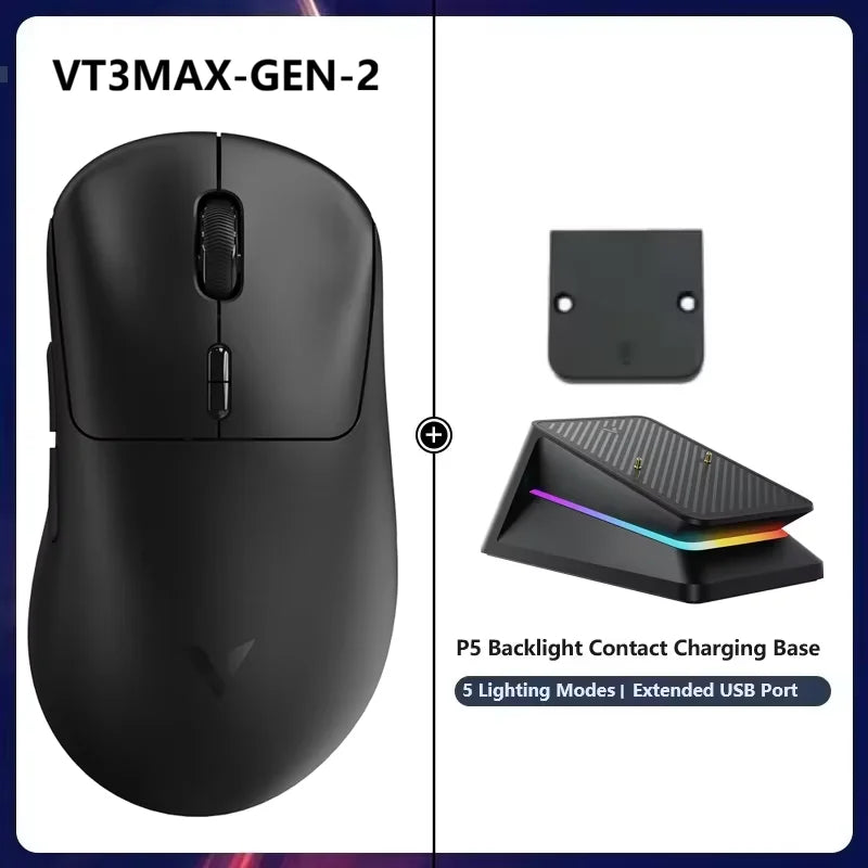 Rapoo VT3 GEN-2 Wireless Gaming Mouse – 53g, 8KHz, 26000DPI, 10 Buttons