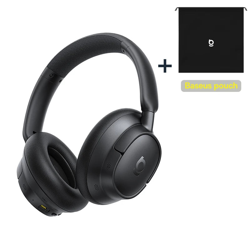 Baseus EH10 NC ANC Wireless Headphones – 45dB Hybrid Noise Cancelling, LDAC, Bluetooth 6.0, 80Hrs