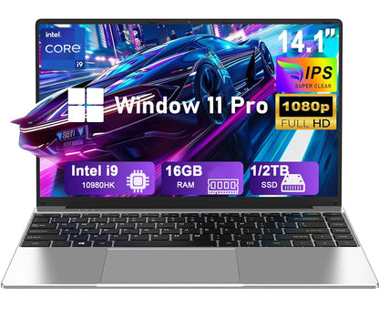 14.1" Laptop | Intel Core i9-10980HK | 16GB DDR3 | Up to 2TB SSD | 1080p 90Hz IPS | Win 11 Pro
