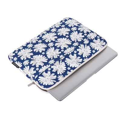 Laptop Sleeve Bag 11–15.6 Inch – Canvas, Zipper, for MacBook, Lenovo, HP, Acer – Multiple Prints