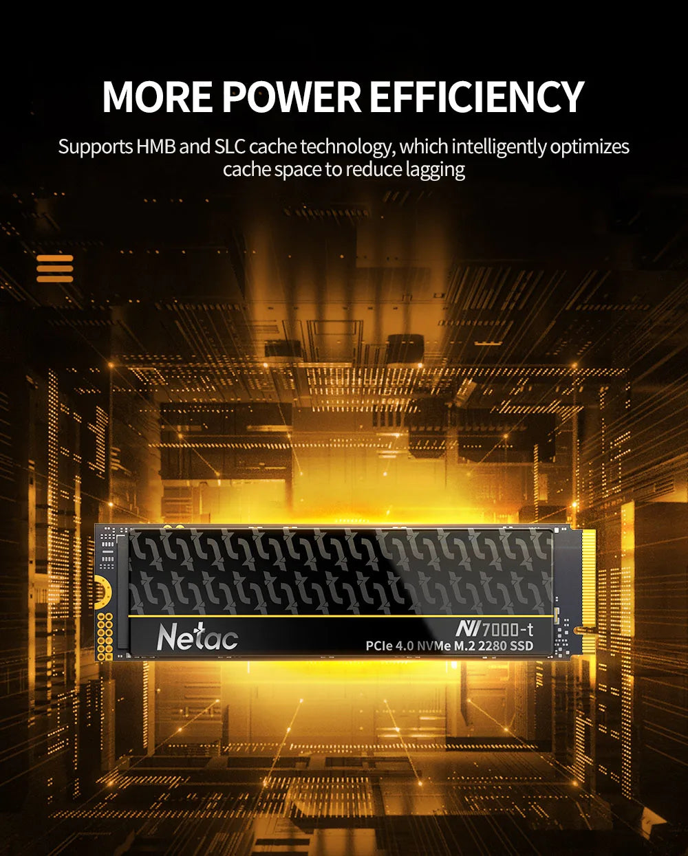 Netac NVMe SSD M.2 2280 PCIe 4.0 | 7400MB/s | 1TB / 2TB / 4TB | For PS5, Laptop & PC