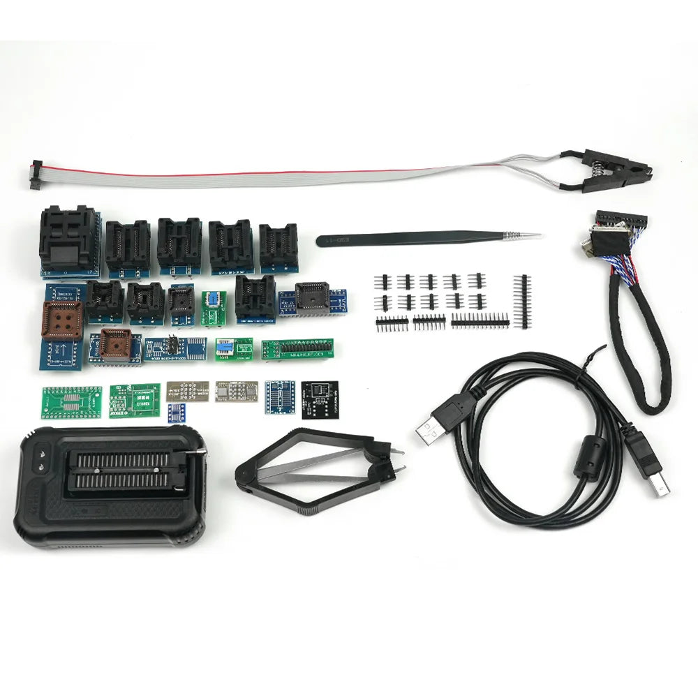 XGecu T48 (TL866-3G) Universal Programmer – 39 Adapters, 31000+ ICs, SPI/NAND/eMMC