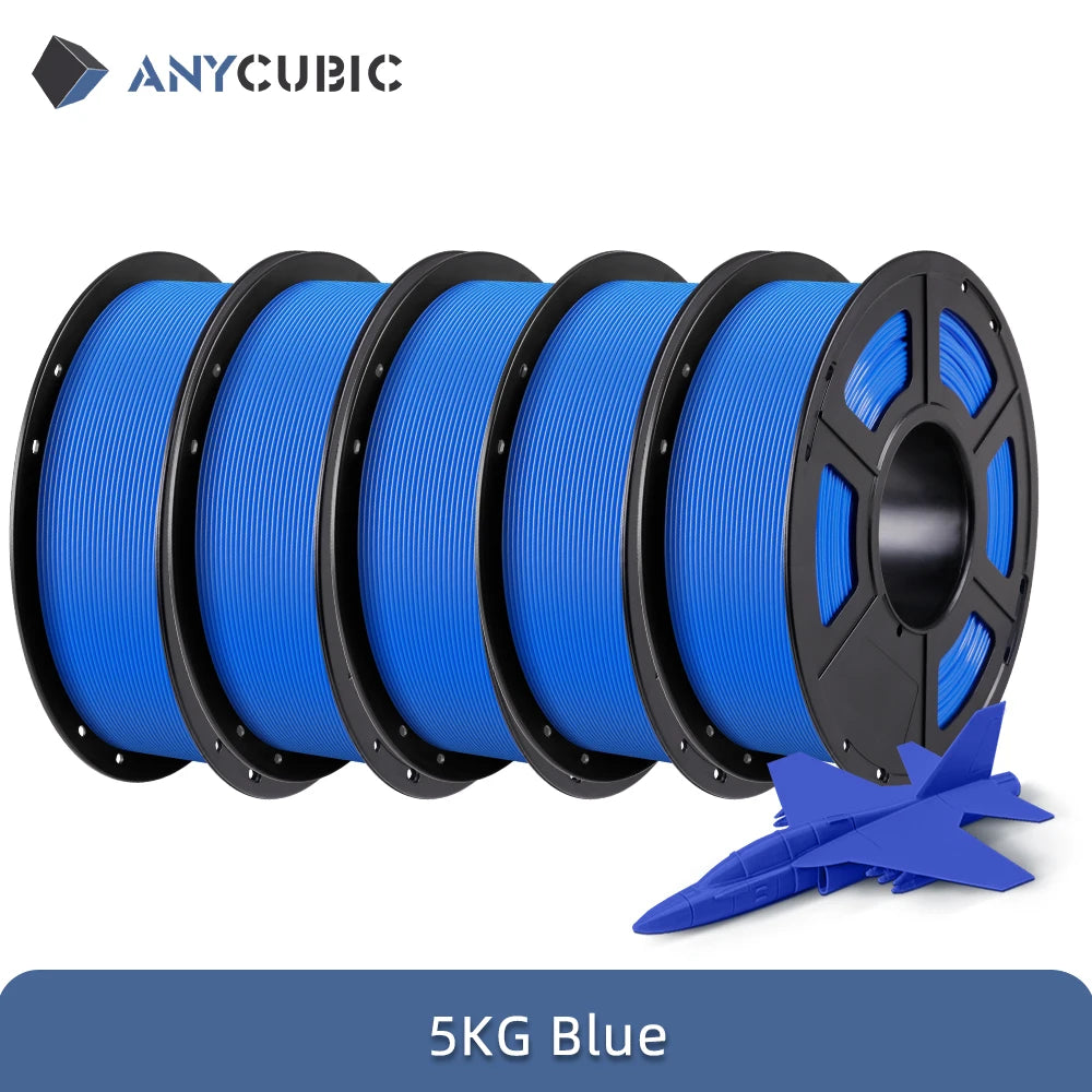 ANYCUBIC PLA 3D Printer Filament – 5KG / 1.75mm, Eco-Friendly, EU & US Warehouse, For Kobra S1C / K3C