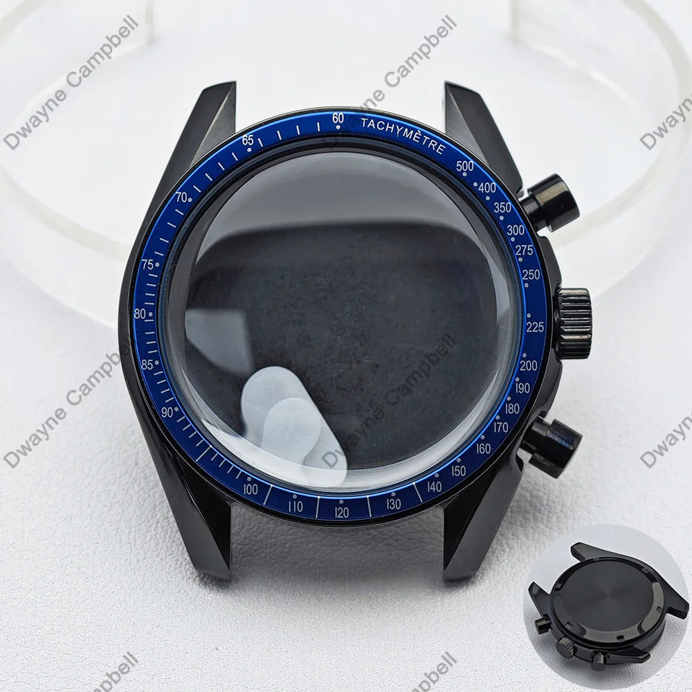 39.7mm Men's Watch Case for VK63 Movement – Metal Case with 20mm Strap Fit & Watch Box