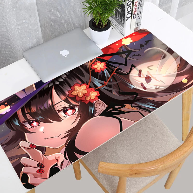 Genshin Impact Anime Gaming Mouse Pad – Large Desk Mat, Multiple Sizes
