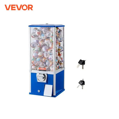 VEVOR 25" Coin-Operated Gumball Machine | Capsule Toy Dispenser for Kids
