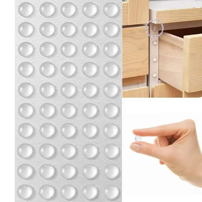 Self-Adhesive Rubber Door Bumpers & Cabinet Pads – 100pcs