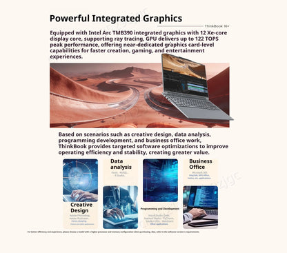 Lenovo ThinkBook 16+ Laptop – Intel Arc 140T, 32GB DDR5, 1TB SSD, 3.2K 165Hz