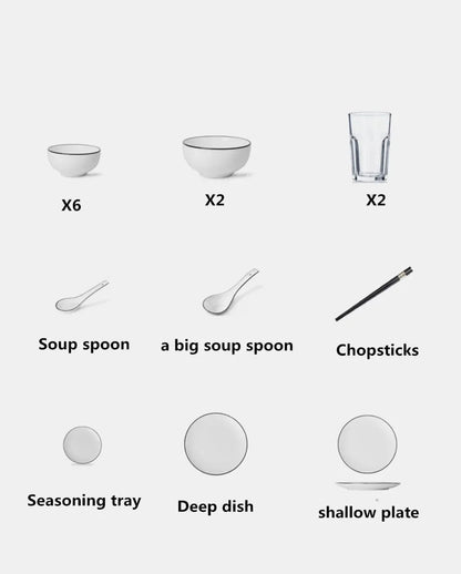 Countertop Dishwasher | 5 Programs | 6-Place Settings | EU Plug | 220V