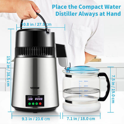 SucceBuy 4L Water Distiller Purifier