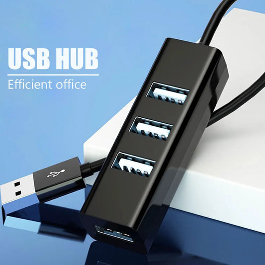 USB 2.0 Hub – Multi-Port USB Splitter for PC, Laptop & Mac