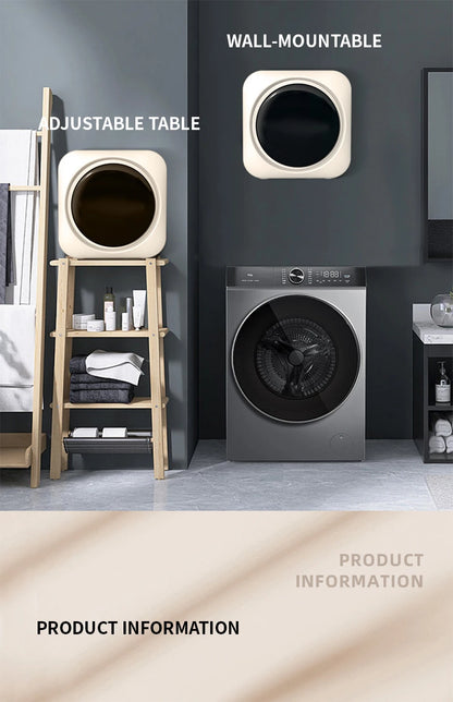 Mini Drum Washing Machine with Dryer | Desktop & Wall Mounted | 220V EU