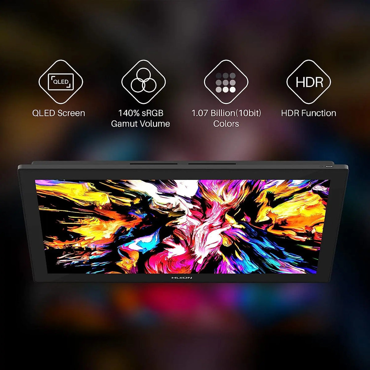 HUION Kamvas Pro 24 4K UHD – 23.8" Drawing Monitor, 8192 Levels, 140% sRGB