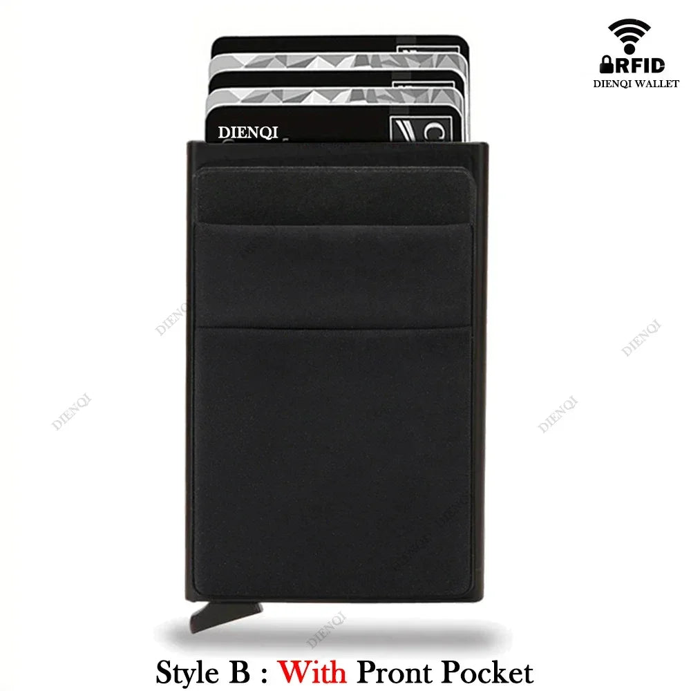 RFID Blocking Slim Metal Card Holder Wallet