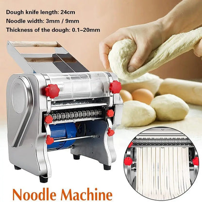 550W Electric Pasta & Noodle Maker Machine – Stainless Steel Dual Knife