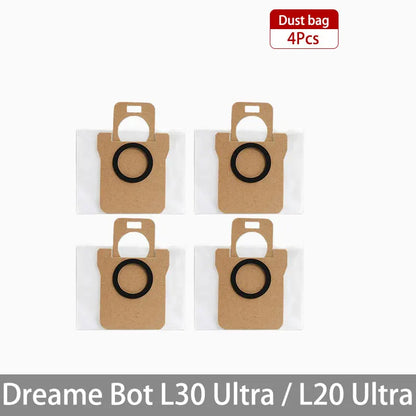 Dreame Bot L30 Ultra / L20 Ultra Replacement Parts | Main Brush, Side Brush, HEPA Filter, Mop, Dust Bag