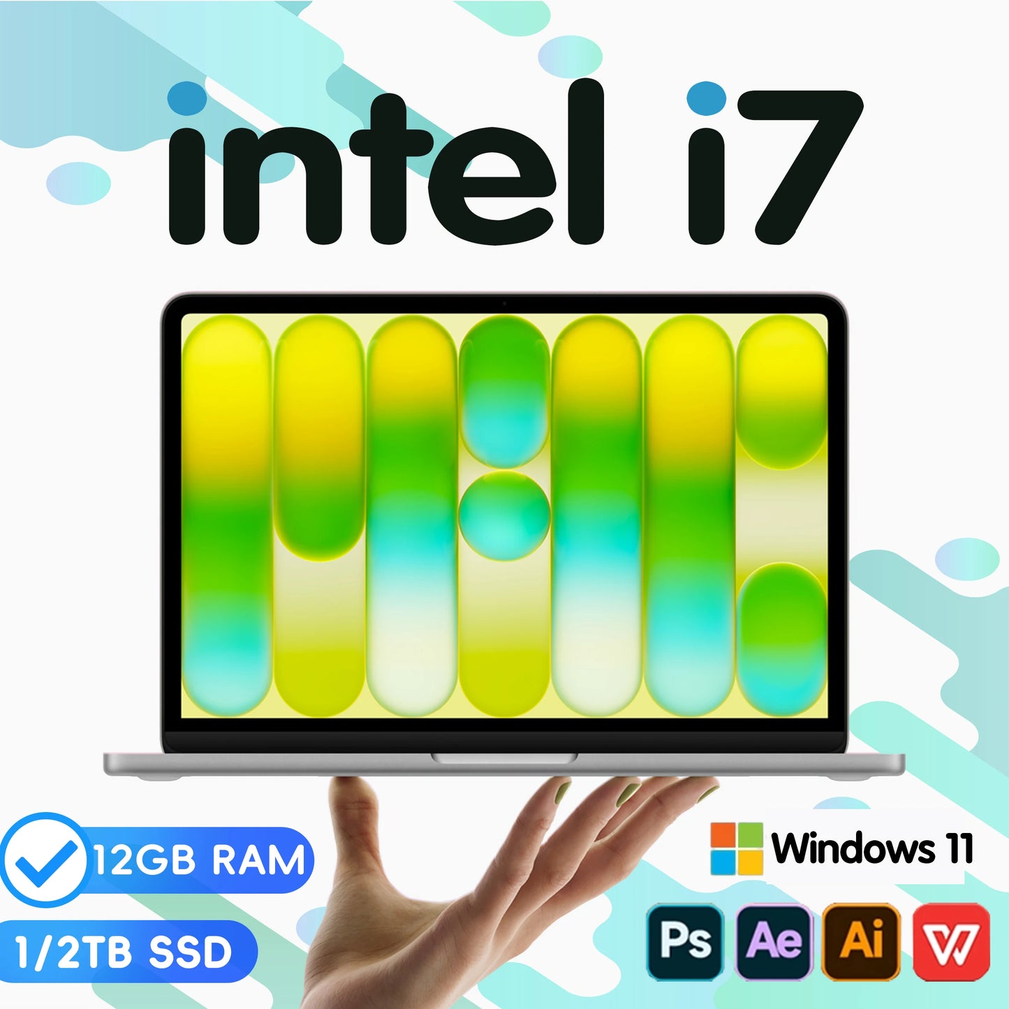 14.1" Portable Laptop – Intel Core i7-9850H or Atom A3950, 12GB RAM, up to 2TB SSD, Windows 11 Pro | Office & Study