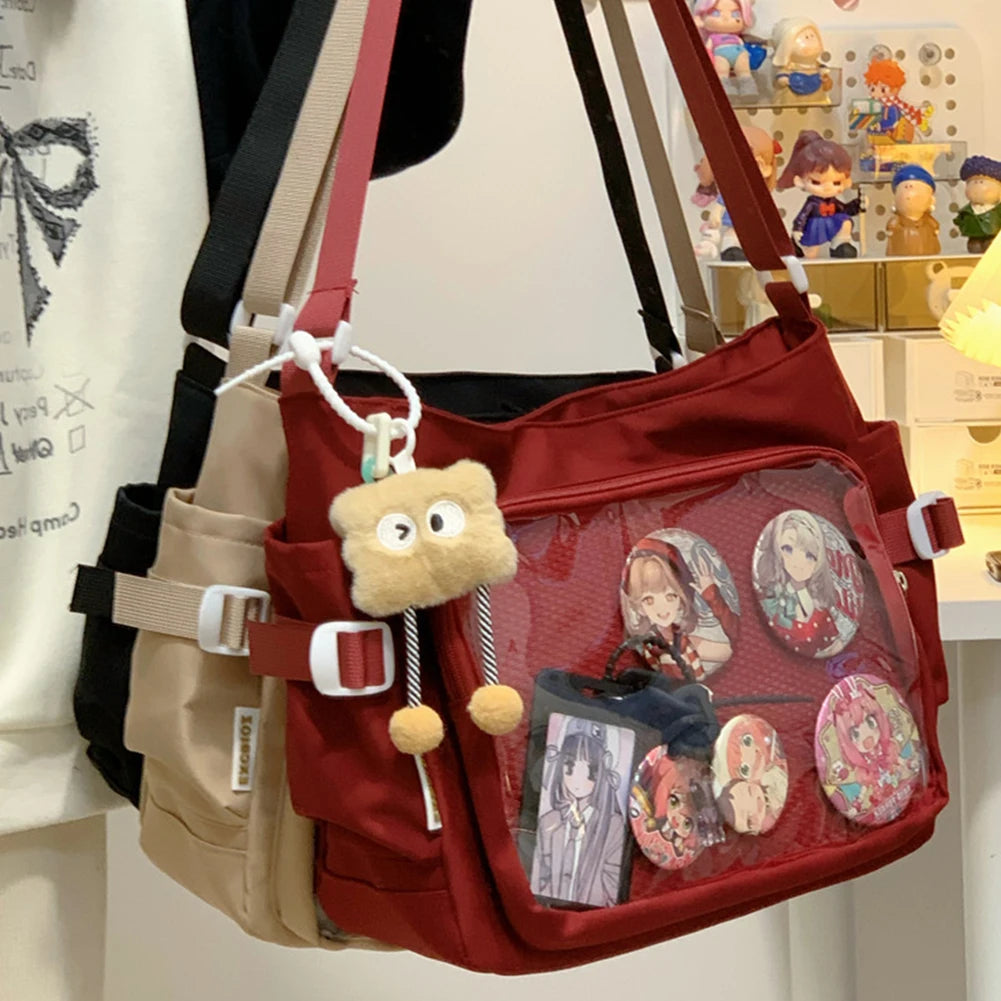 Japanese Ita Bag with Clear Window – Anime Shoulder Bag