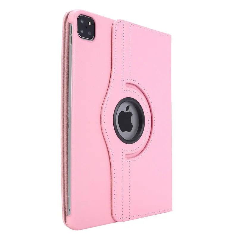 360° Rotating Stand Leather iPad Case – Pro 11"/12.9"/13", Air, Mini, 7th–10th Gen