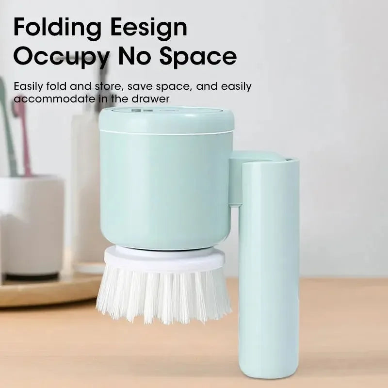 Electric Cleaning Brush | Multifunctional Rotary Scrubber for Kitchen, Bathroom & Balcony