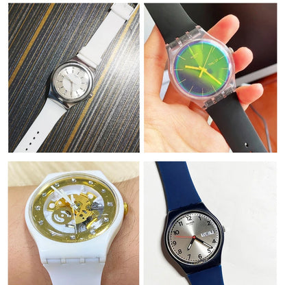 Colorful Silicone Replacement Strap for Swatch – 16/17/19/20mm Sports Watch Band