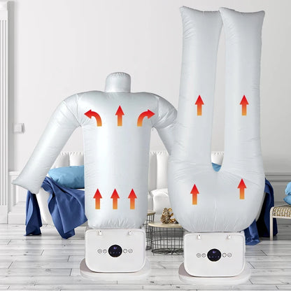 Foldable Electric Clothes Dryer & Steam Ironing Machine – Portable Heated Air Dryer for Clothes & Shoes