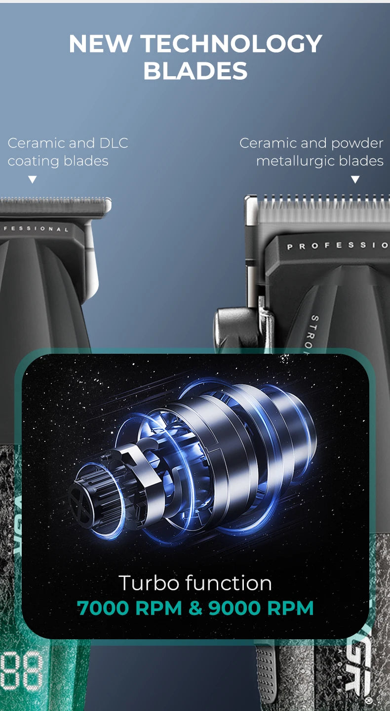 VGR V-640 Professional Hair Clipper | 9000 RPM | Cordless | Metal Body | Men's Trimmer