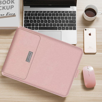 Laptop Sleeve Bag for MacBook Air 13 M4/M3/M2/M1, Pro 13/14/16, Huawei, ASUS, Dell – 11–16", PU Leather
